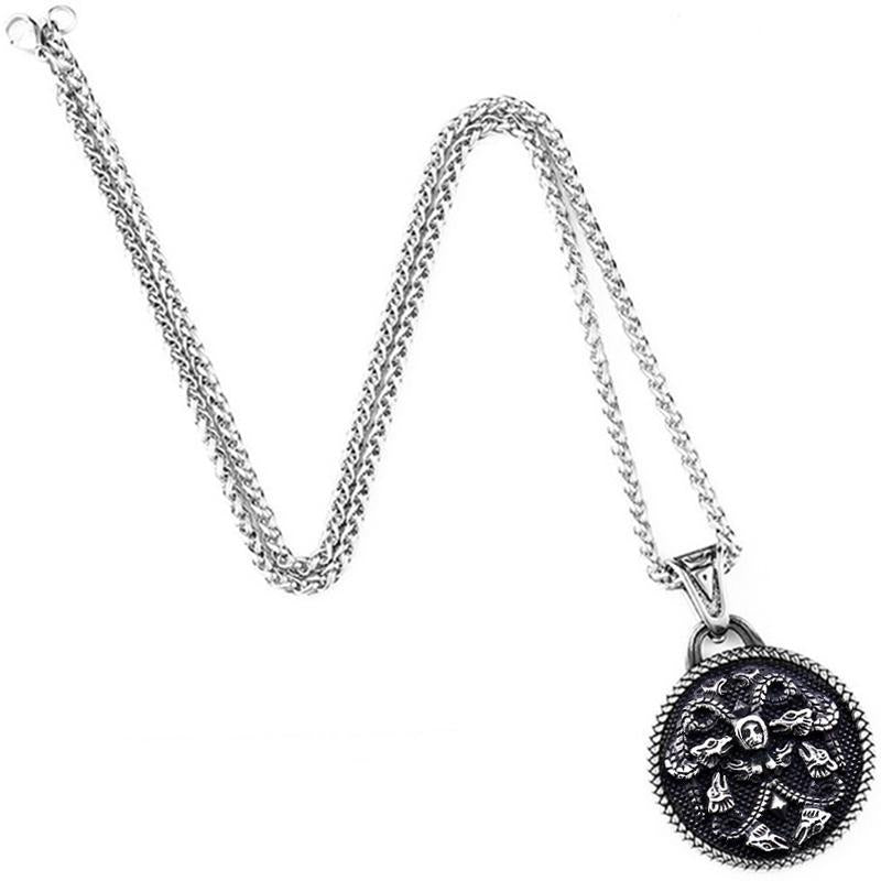 Halsband Medusa Amulett