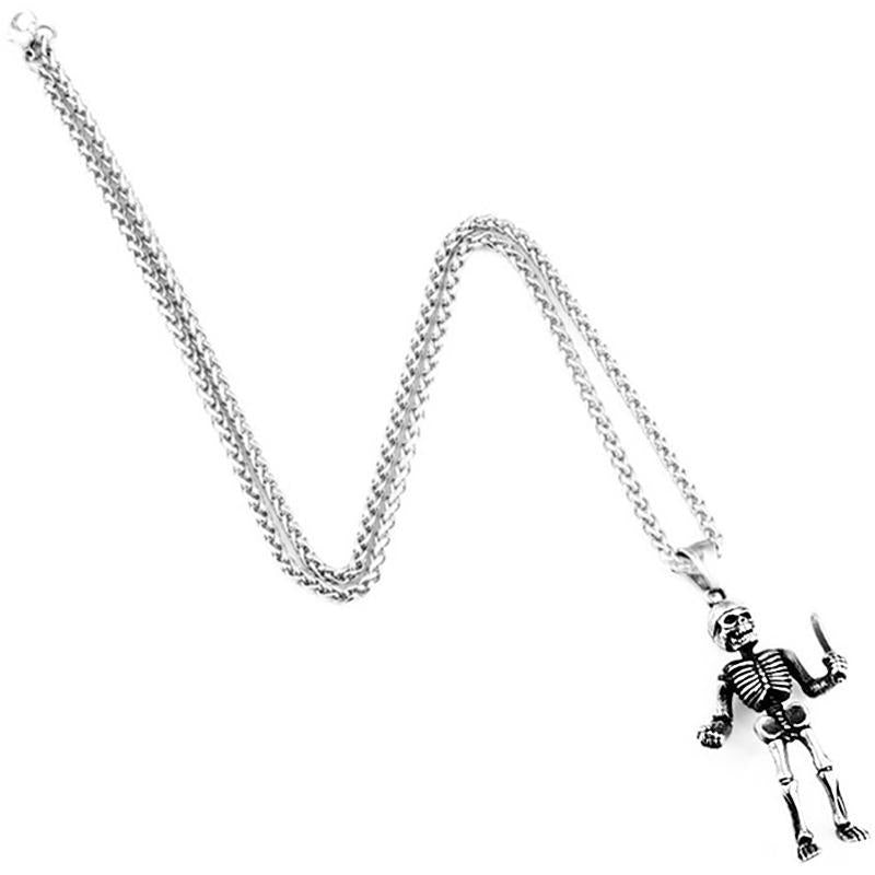 Halsband Skelett Med Kniv