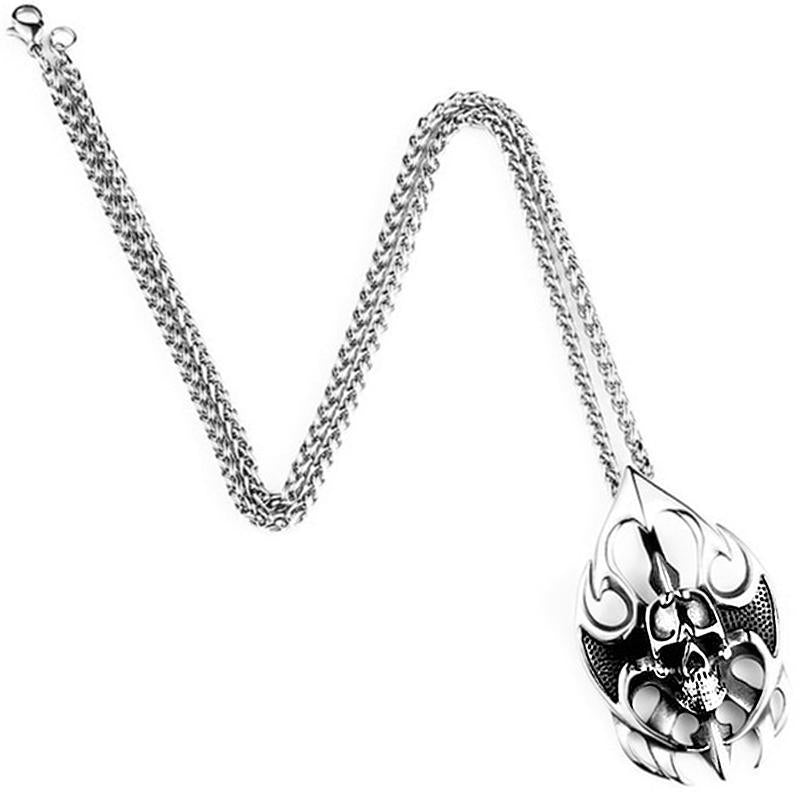 Dödskalle Halsband Tribal