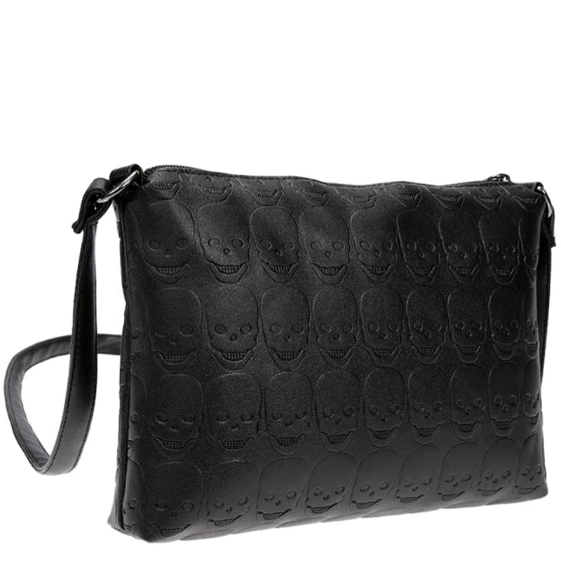 Svart Damväska Med Dödskallar