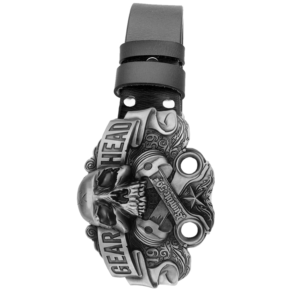 Dödskalle Skärp Gear Head