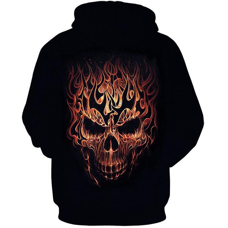 Dödskalle Hoodie Heavy Metal