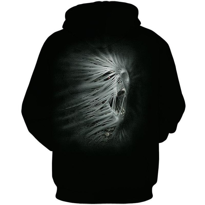 Dödskalle Hoodie Herr