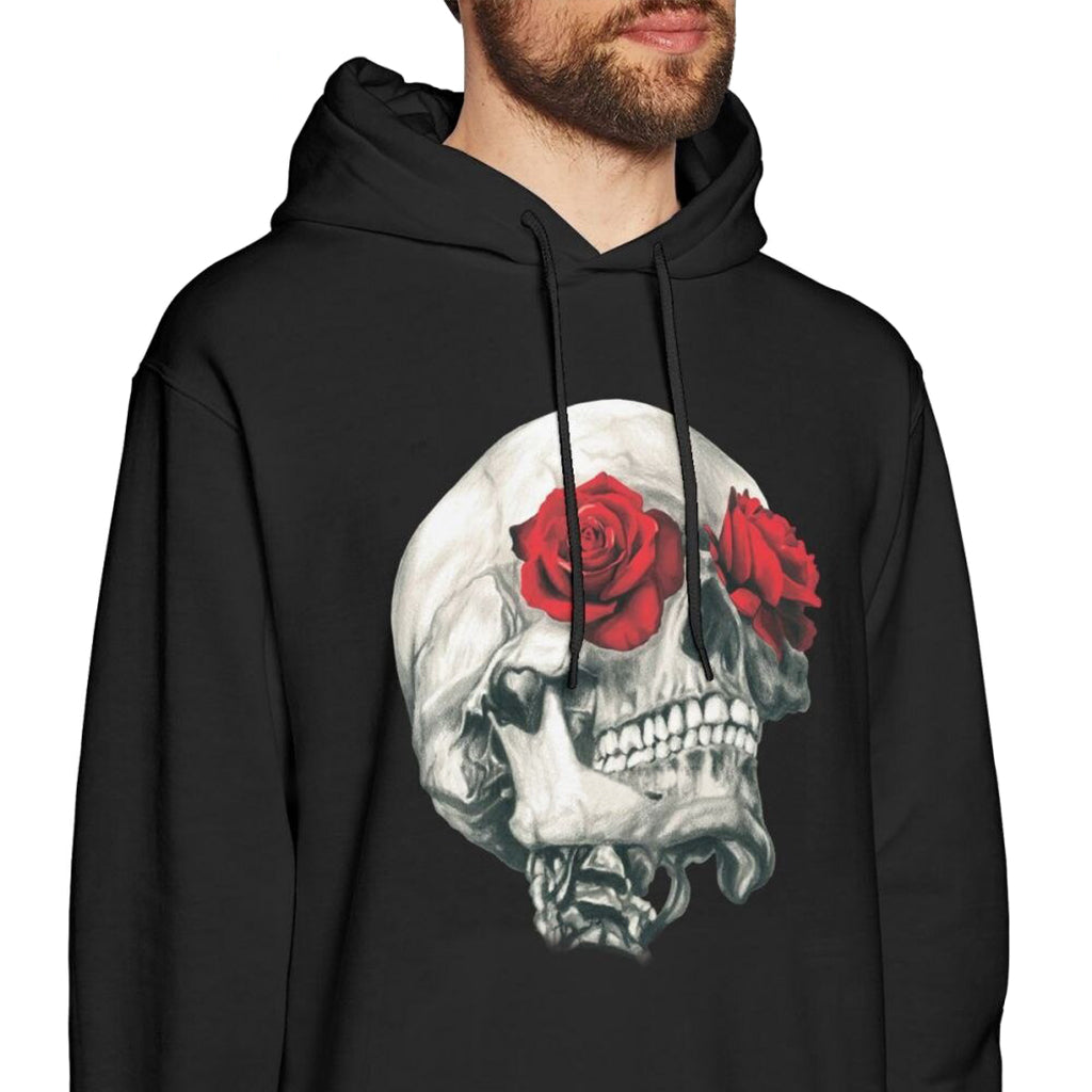 Svart Huvtröja Med Dödskalle