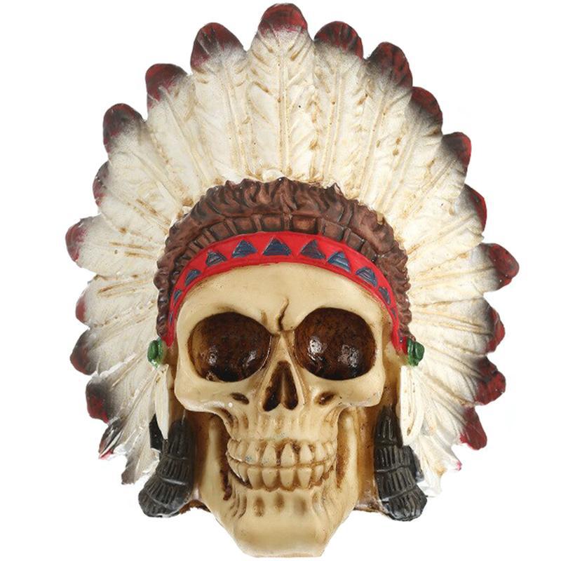 Dödskalle Staty Indian