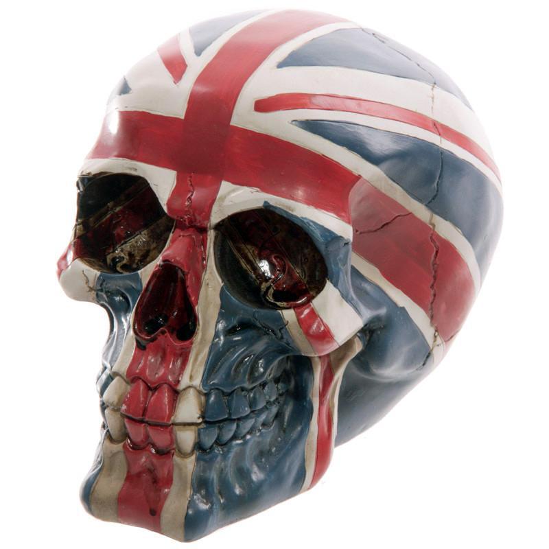 Dödskalle Inredning UK Flagga