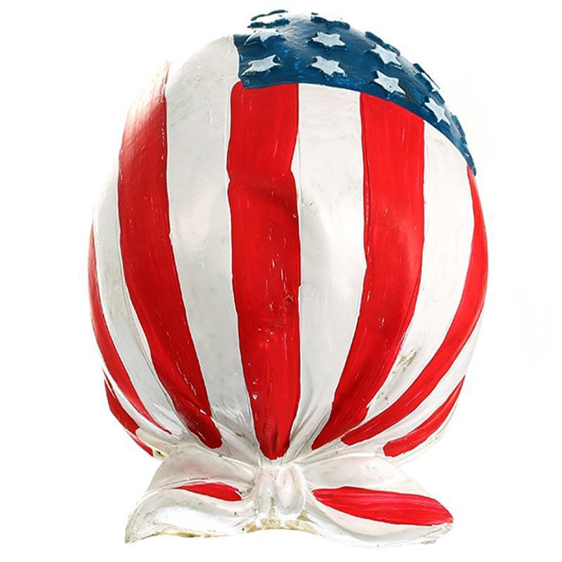 Dödskalle Staty USA Flagga