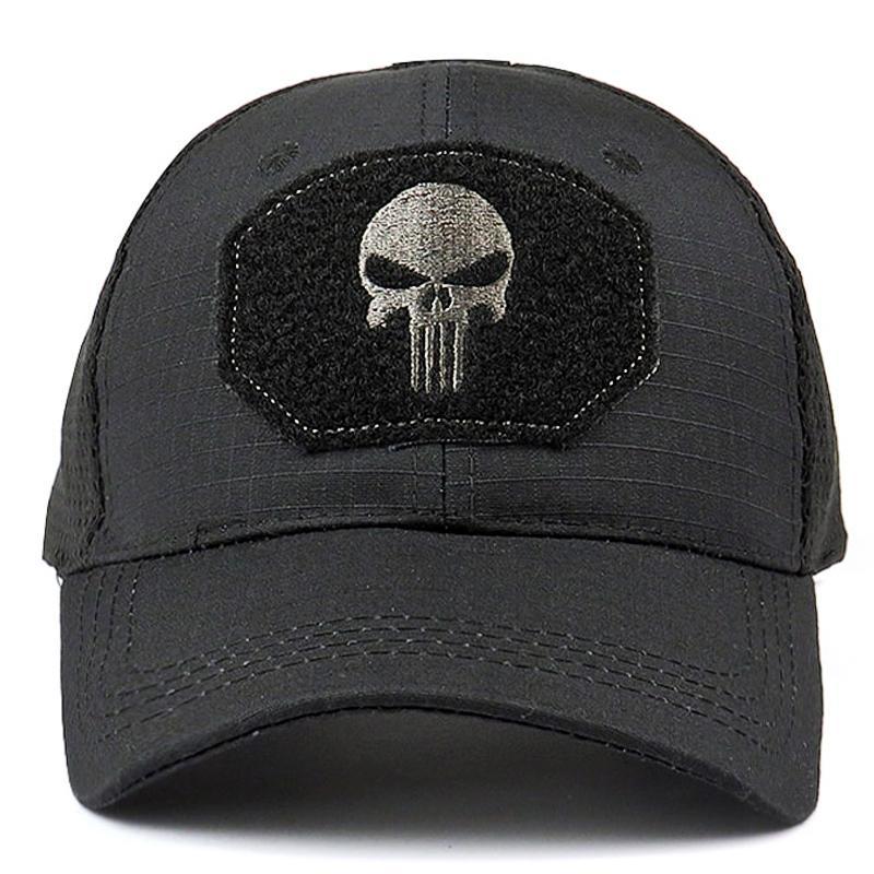 Svart Dödskalle Keps