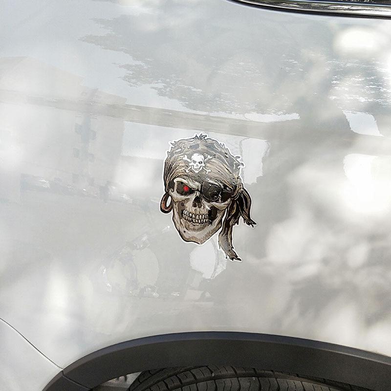 Dödskalle Dekal Pirat