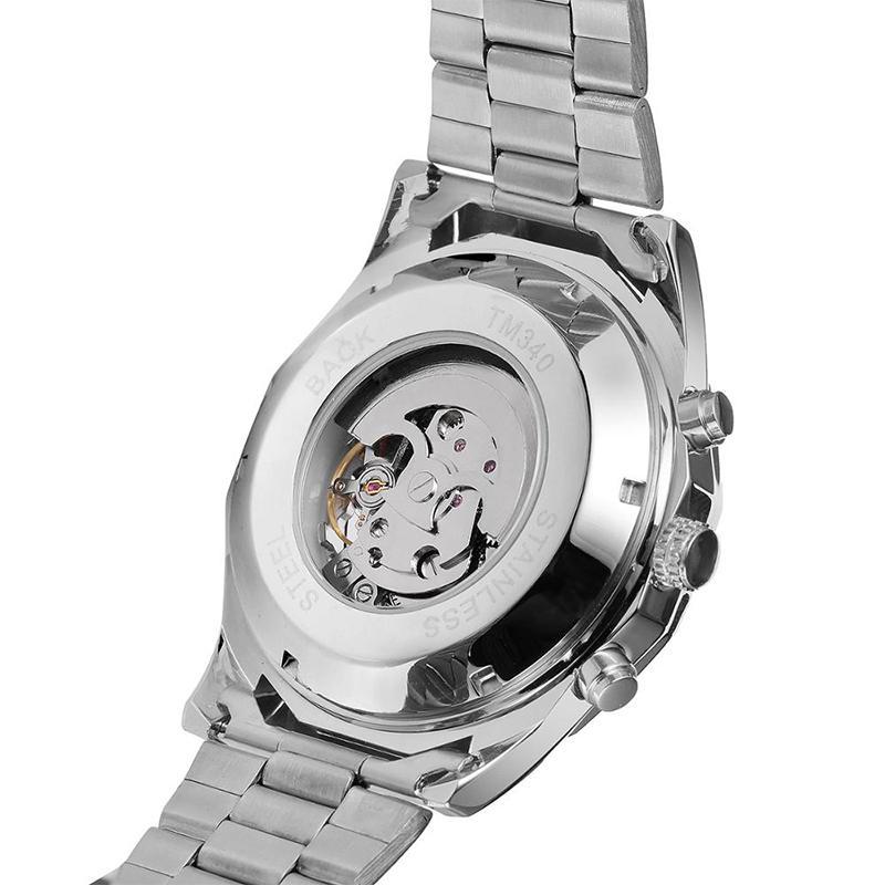 Dödskalle Klocka Stål