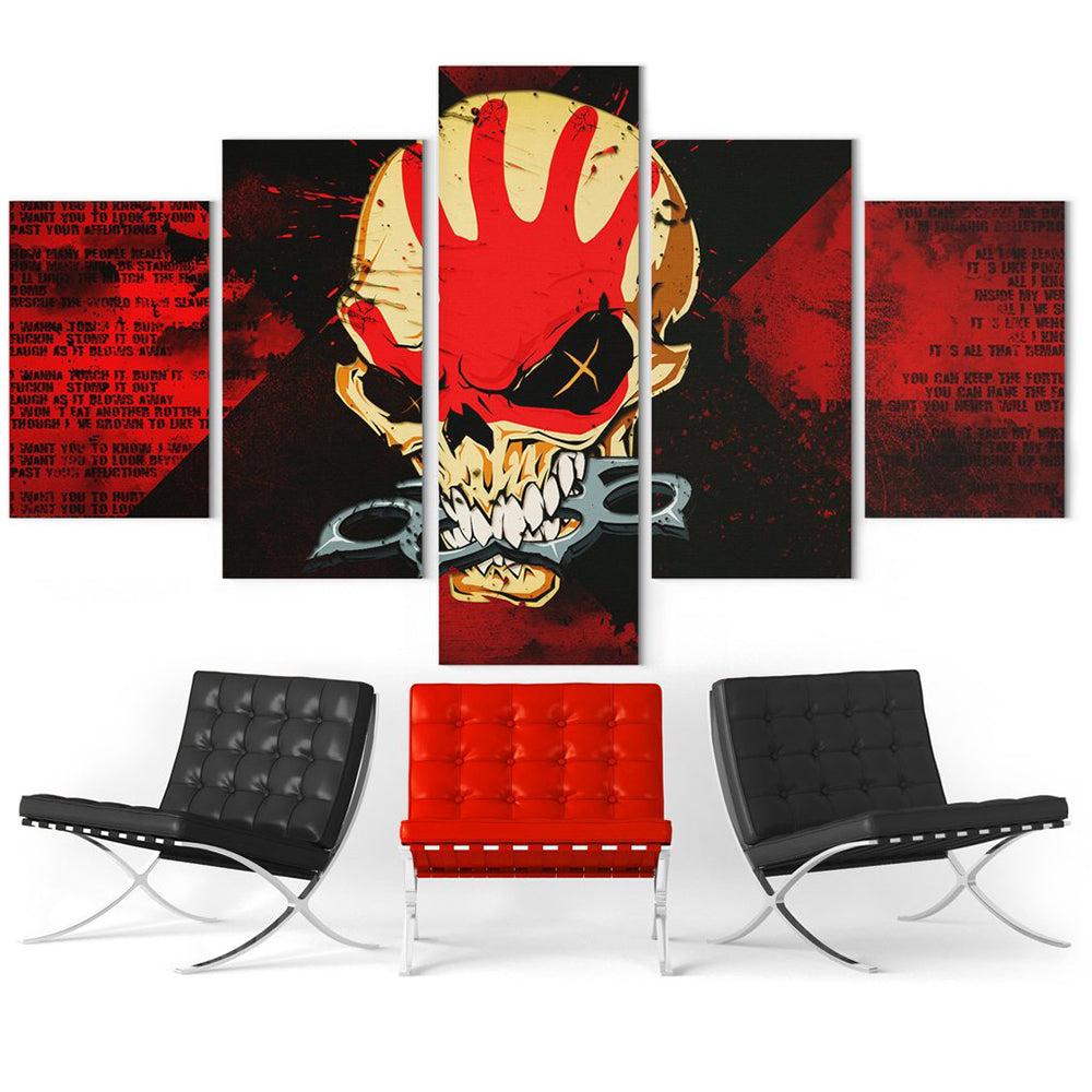 Dödskalle Tavla Gangster