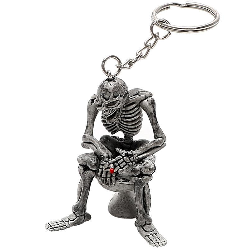 Keyring Toilet Skeleton