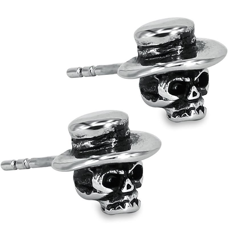 Dödskalle Örhängen Cowboy