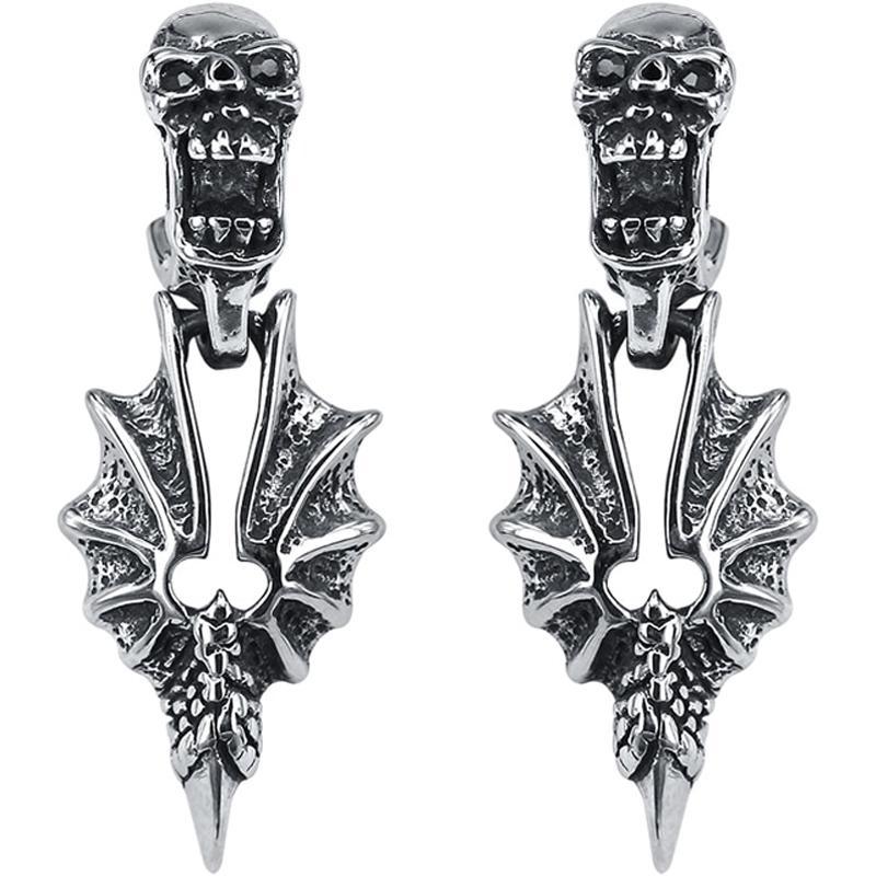 Drakklo Örhängen Stål