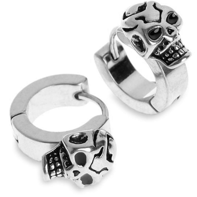 Runda Örhängen Spräckta Dödskallar