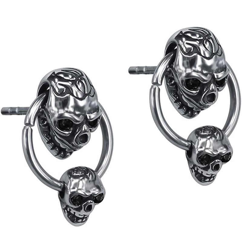 Örhängen Med Två Dödskallar