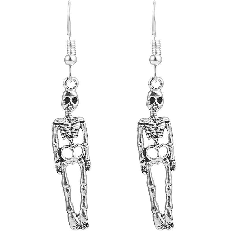 Skelett Örhängen Stål