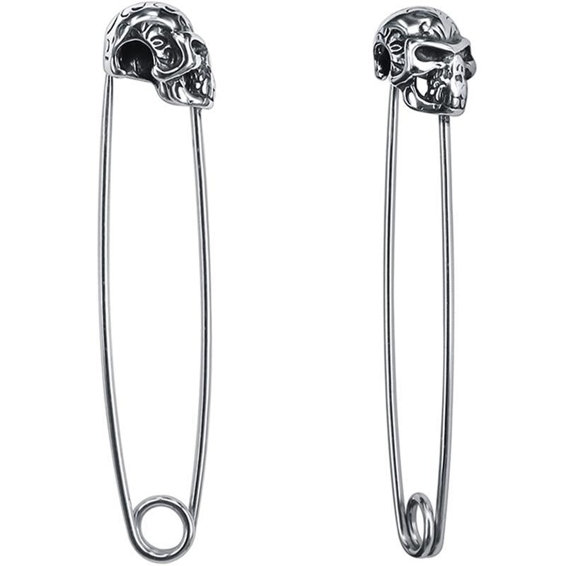 Dödskalle Säkerhetsnål Örhängen