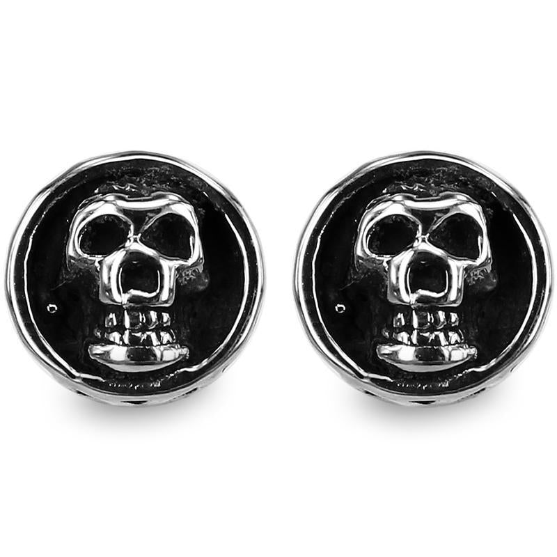 Svarta Dödskalle Örhängen