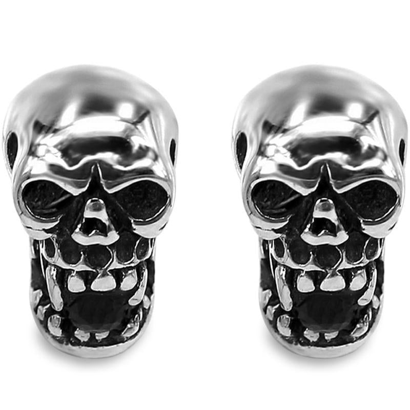 Dödskalle Örhängen Zirkoner