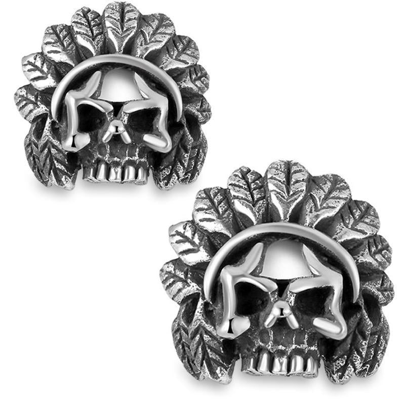 Dödskalle Örhängen Indianer