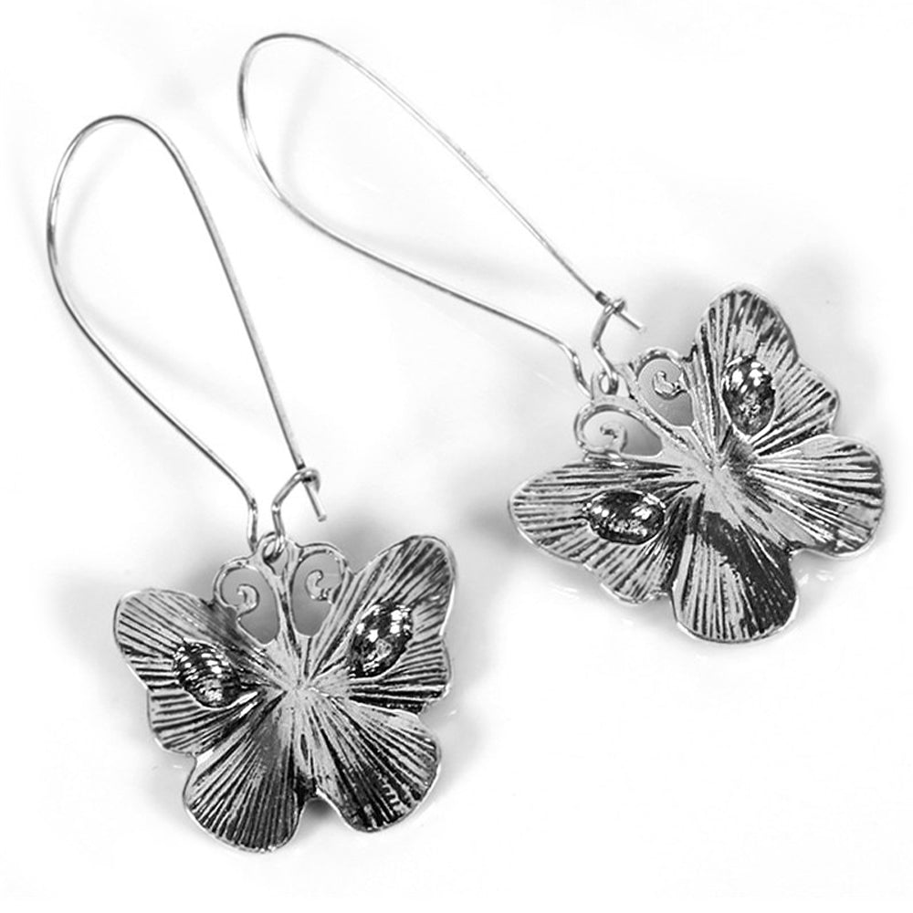 Fjärilar Örhängen Med Dödskallar