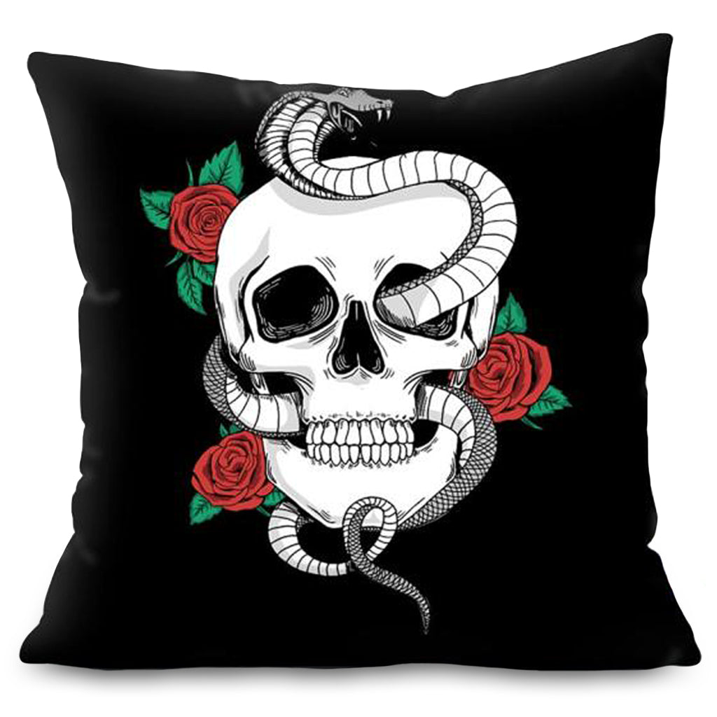 Dödskalle Orm Kuddfodral