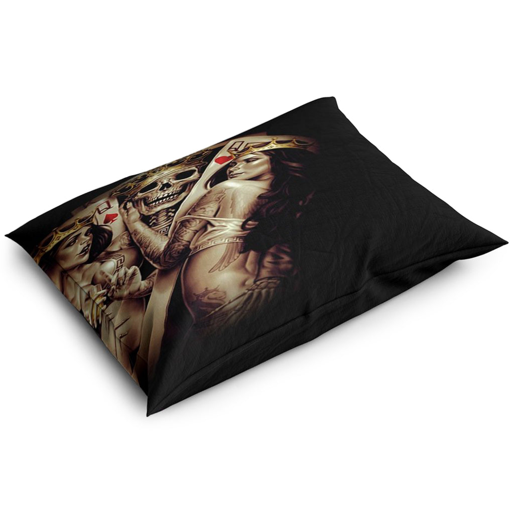 Dödskalle Örngott Poker