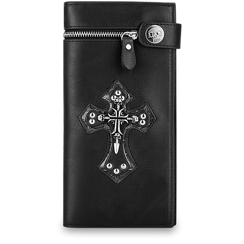 Plånbok Dam Dödskalle Kors