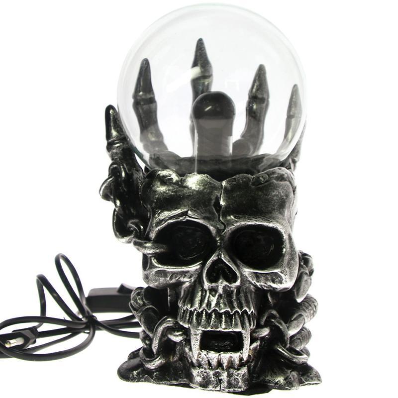 Dödskalle Plasma Lampa