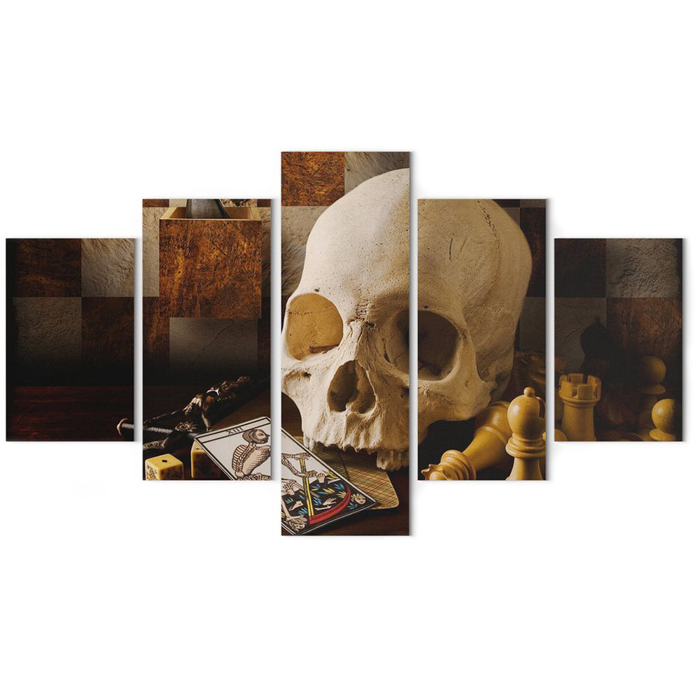 Canvastavla Med Dödskalle