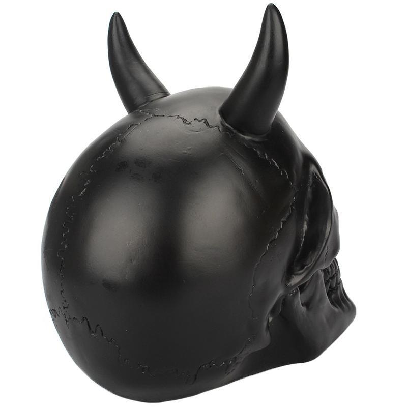 Svart Kranium Med Horn