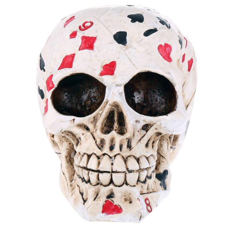 Dödskalle Prydnad Kortlek