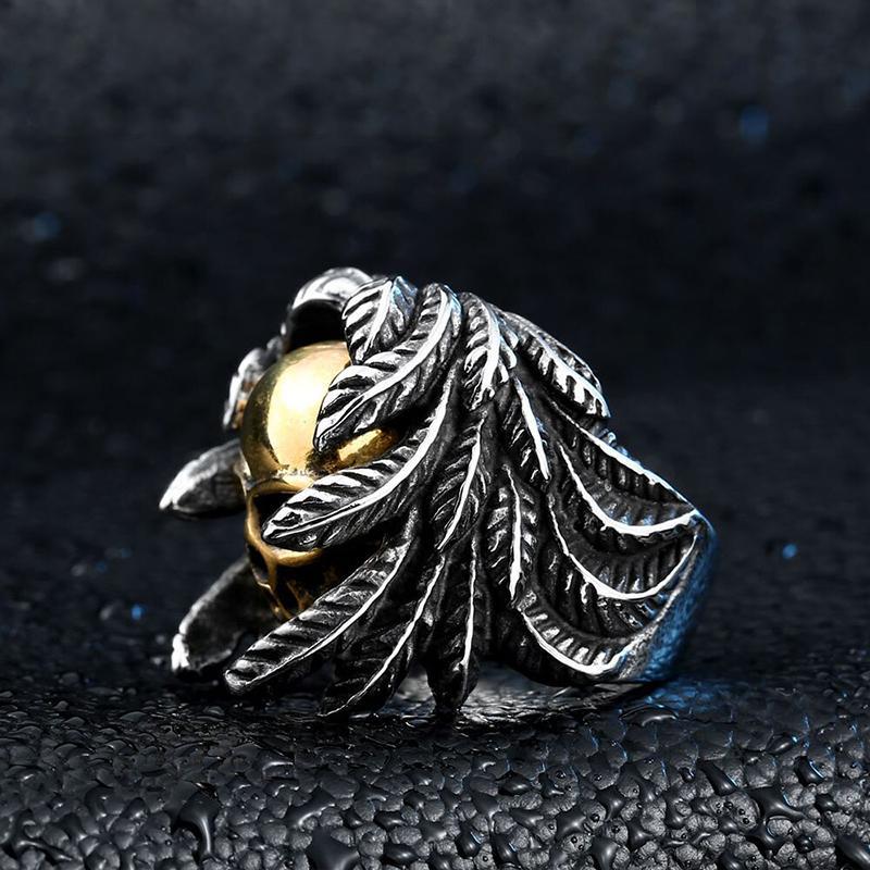 Dödskalle Ring Herr