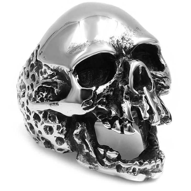 Dödskalle Ring Trasig Käke