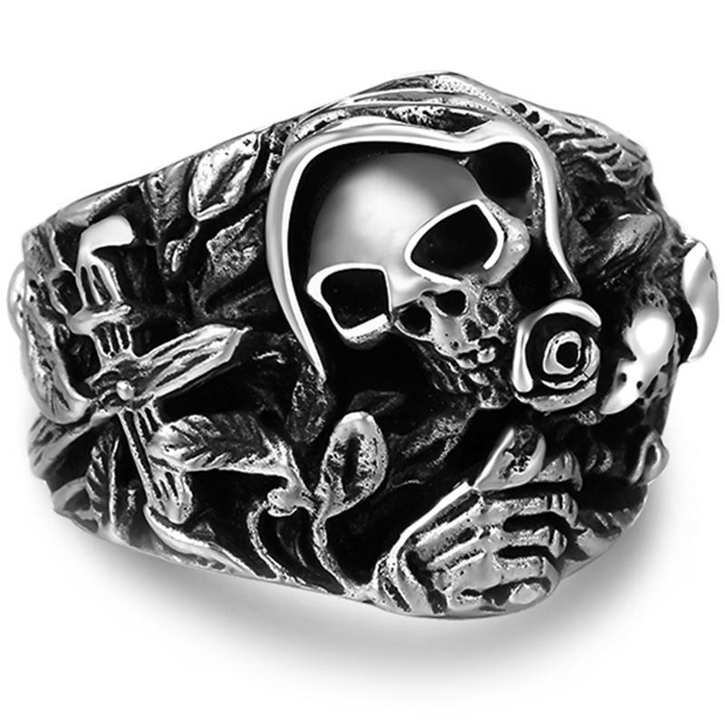 Dödskalle Ring Dödsängeln