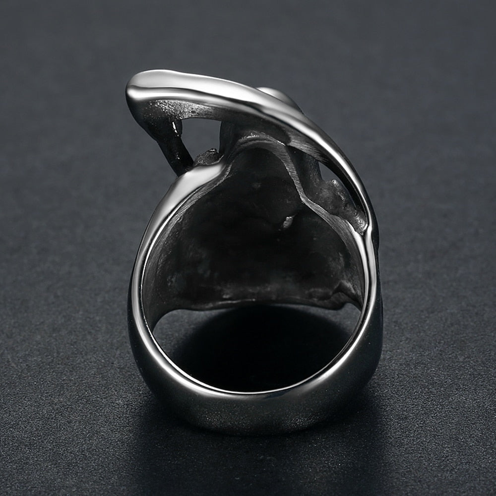 Dödskallering Liemannen (Stål)