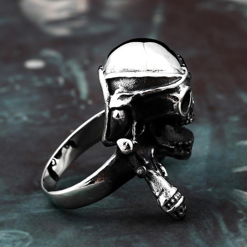 Stålring Dödskalle Pirat