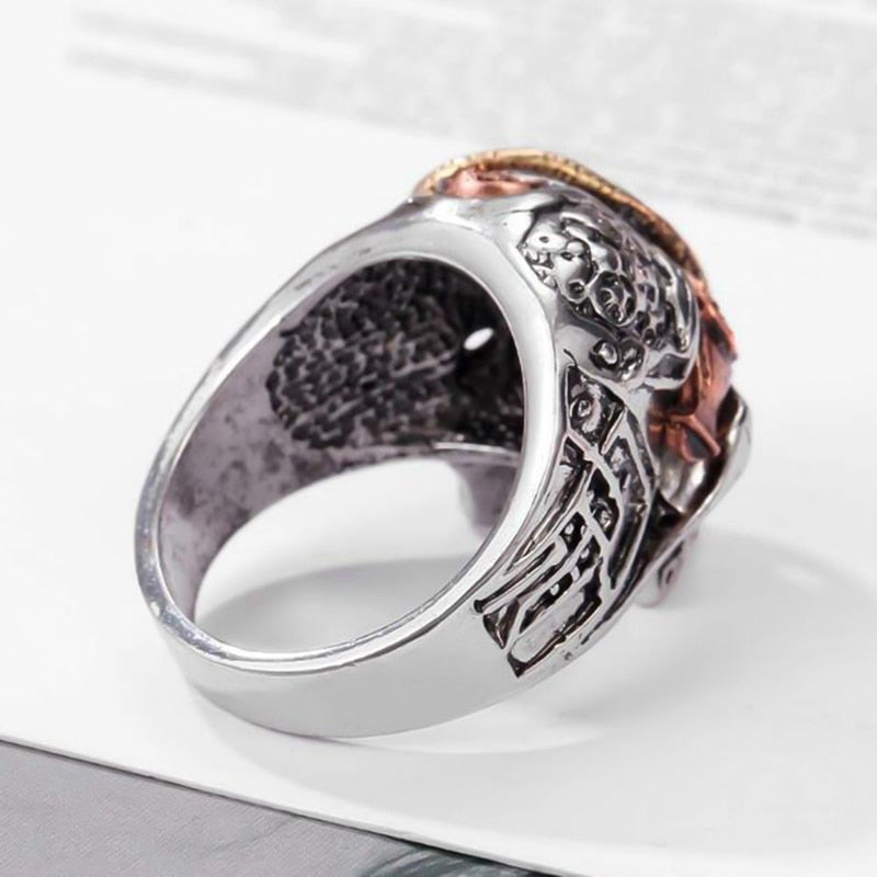 Ring Steampunk Robot Stål