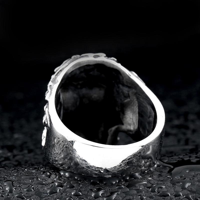 Dödskallering Funeral Flowers (Stål)