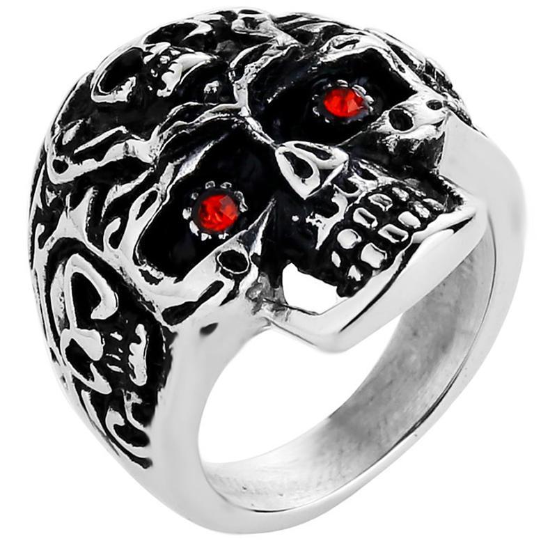 Dödskalle Ring Maya Indian