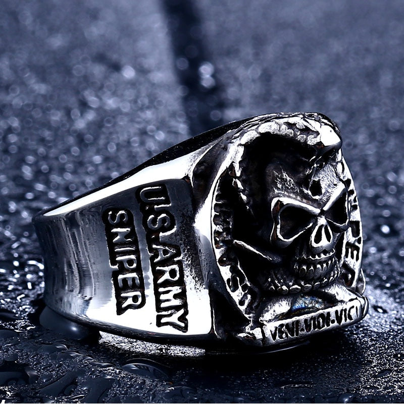 Dödskalle Ring Herr