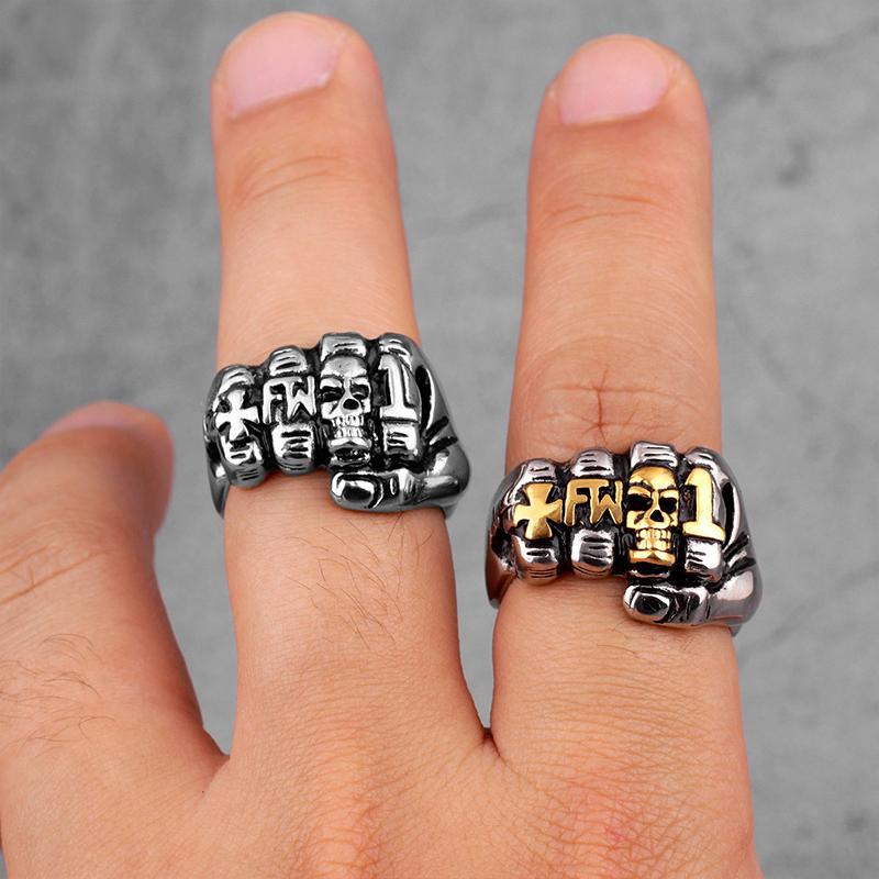 Maskulina Dödskalle Ringar
