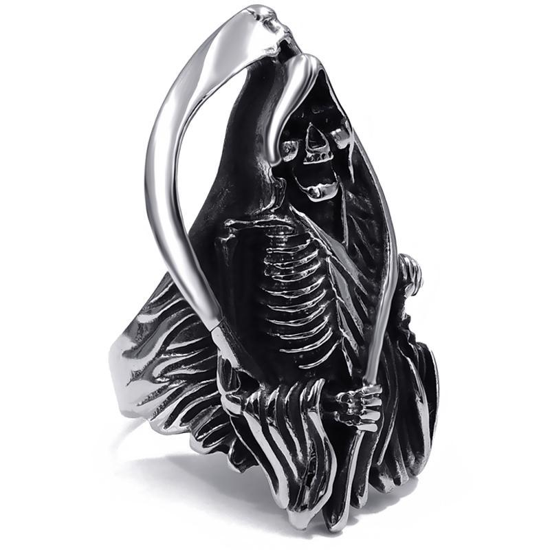 Dödskalle Stålring Liemannen