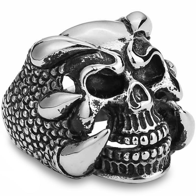 Dödskalle Ring Drakklor