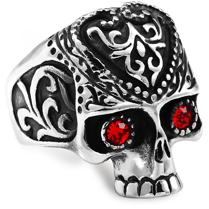 Dödskalle Ring Maya Ornament