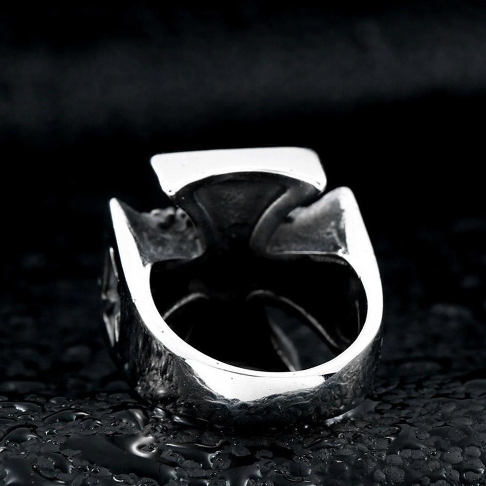 Ring Malteserkors Stål