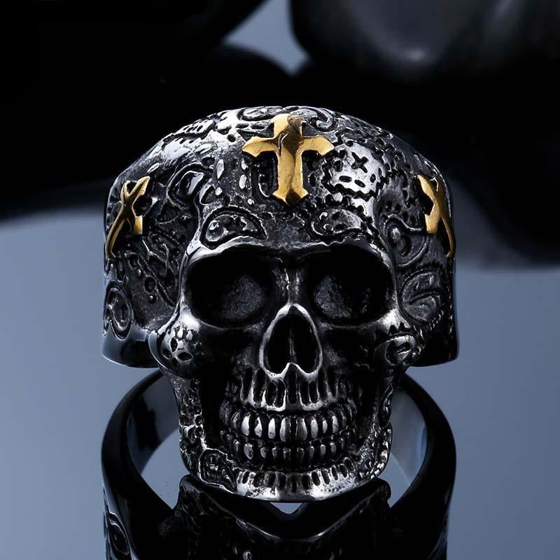 Dödskallering Kristuskors