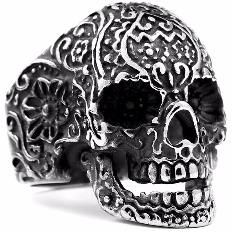 Dödskalle Ring Dia De Muertos