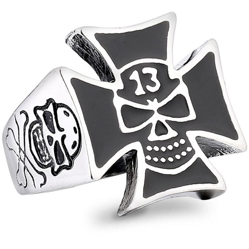 Dödskalle Ring Siffran 13